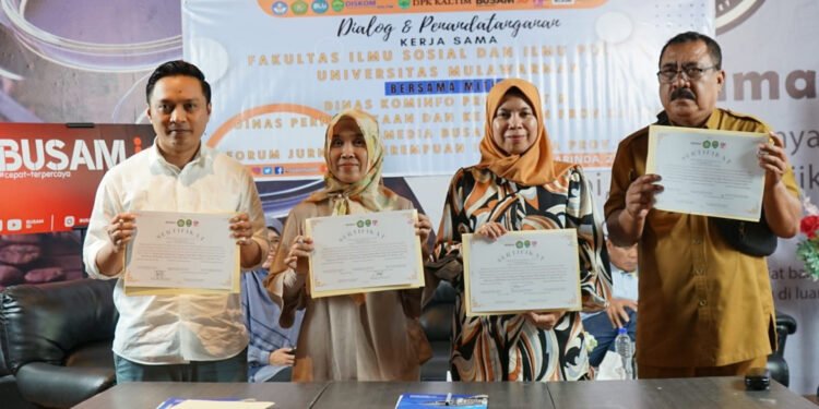 Guna Ciptakan Generasi Muda Melek Literasi, FISIP Unmul Jalin Kerjasama Bersama DPK Kaltim,