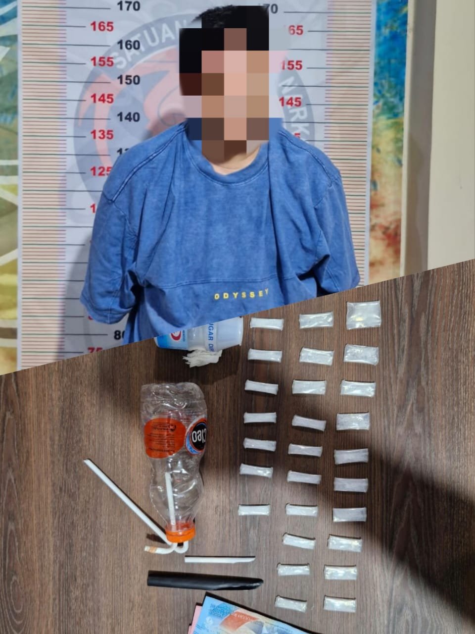 Polres Bontang Tangkap Residivis Narkoba, Simpan Sabu dalam Botol Yakult