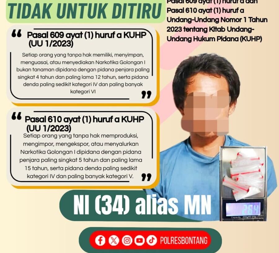 Satresnarkoba Polres Bontang Tangkap Terduga Pengedar Sabu di Loktuan