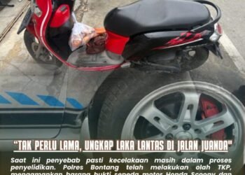 Lakalantas di Jalan Juanda, Pengendara Motor Meninggal Dunia, Polisi Amankan Pelaku