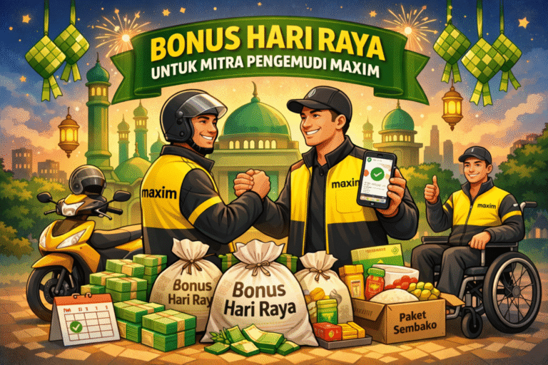 Maxim Indonesia Salurkan Bonus Hari Raya untuk Lebih dari 50 Ribu Mitra Pengemudi